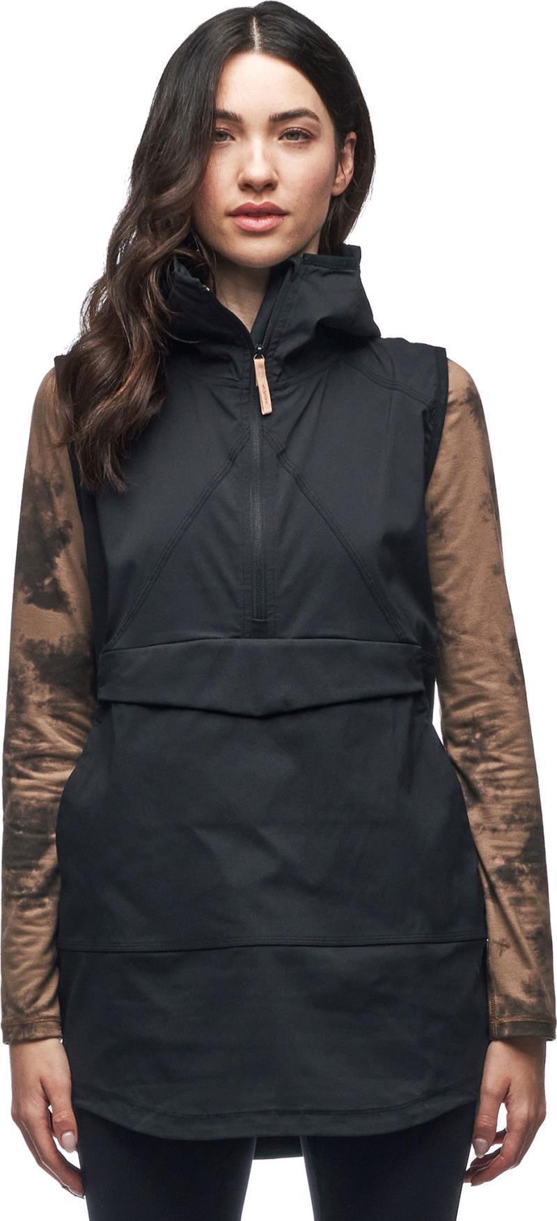 Cangur Hooded Vest - Womens - black 1