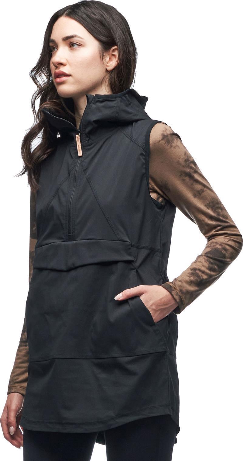 Cangur Hooded Vest - Womens - black 1