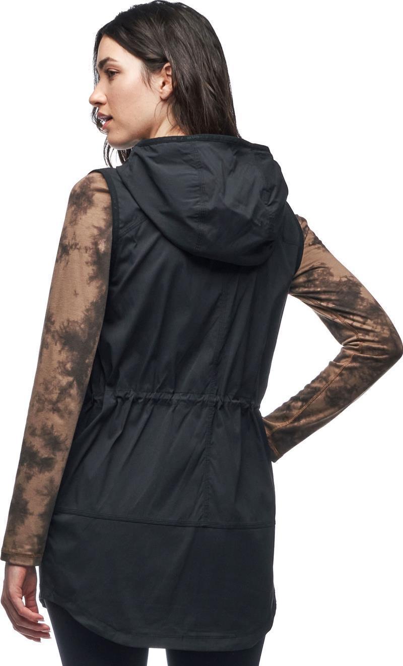 Cangur Hooded Vest - Womens - black 1