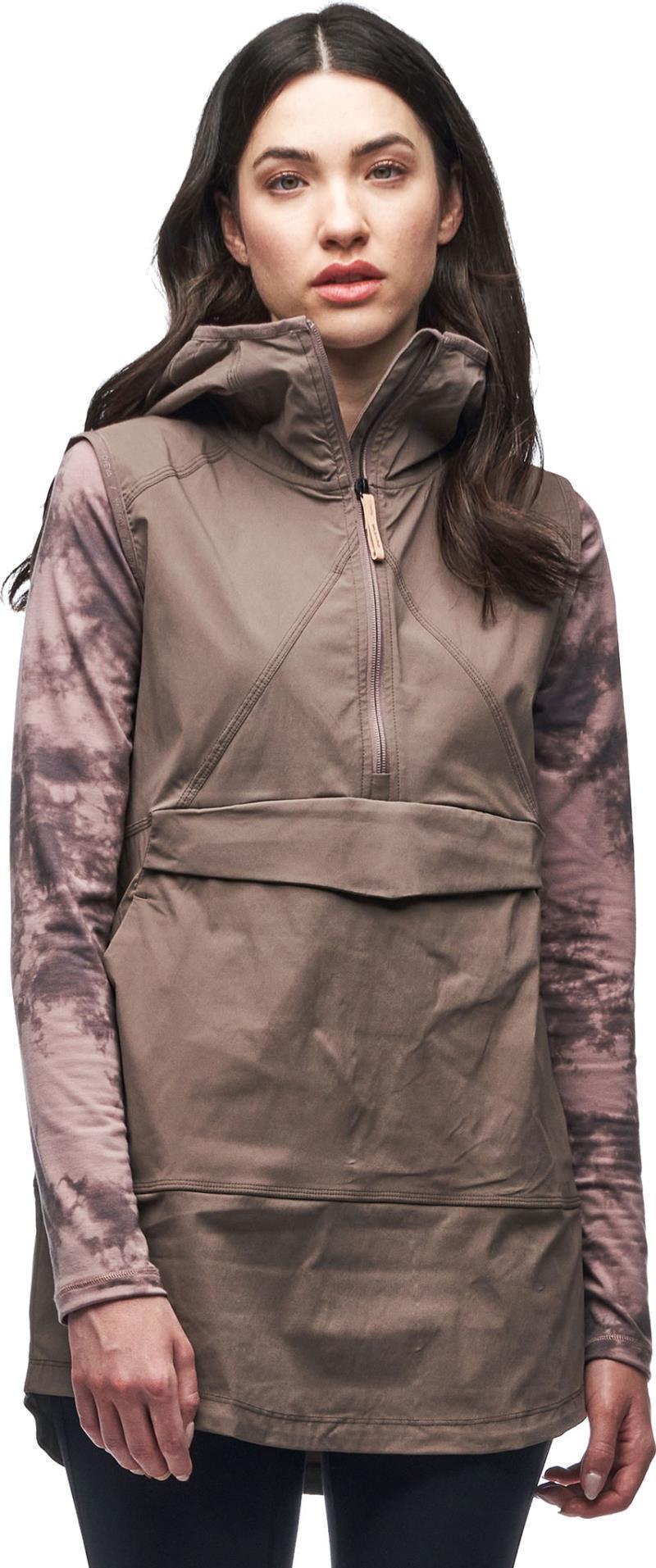 Cangur Hooded Vest - Womens - peppercorn 1