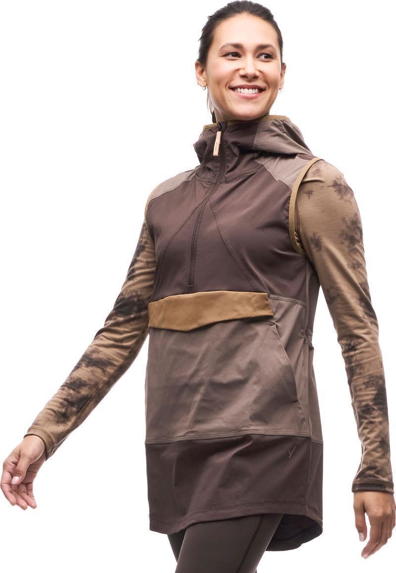 Cangur Hooded Vest - Womens - peppercorn / muddy cb 1
