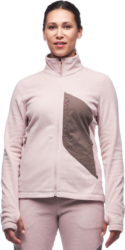 Comodo Full-Zip Fleece Vest - Womens - Rose Gold 1
