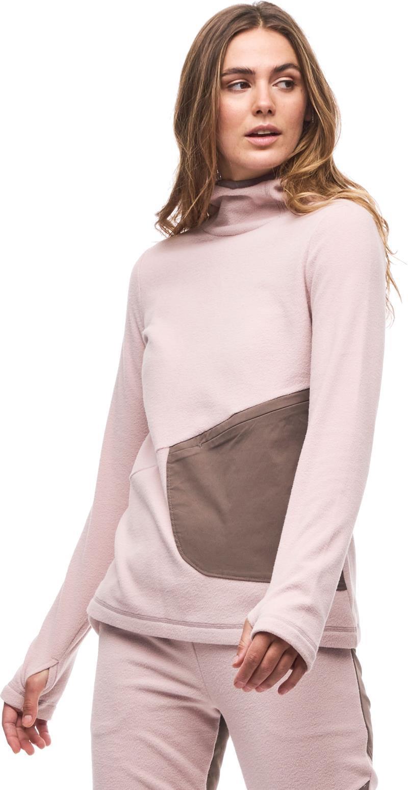 Enak Fleece Pullover Hoodie - Womens - Rose Gold 2