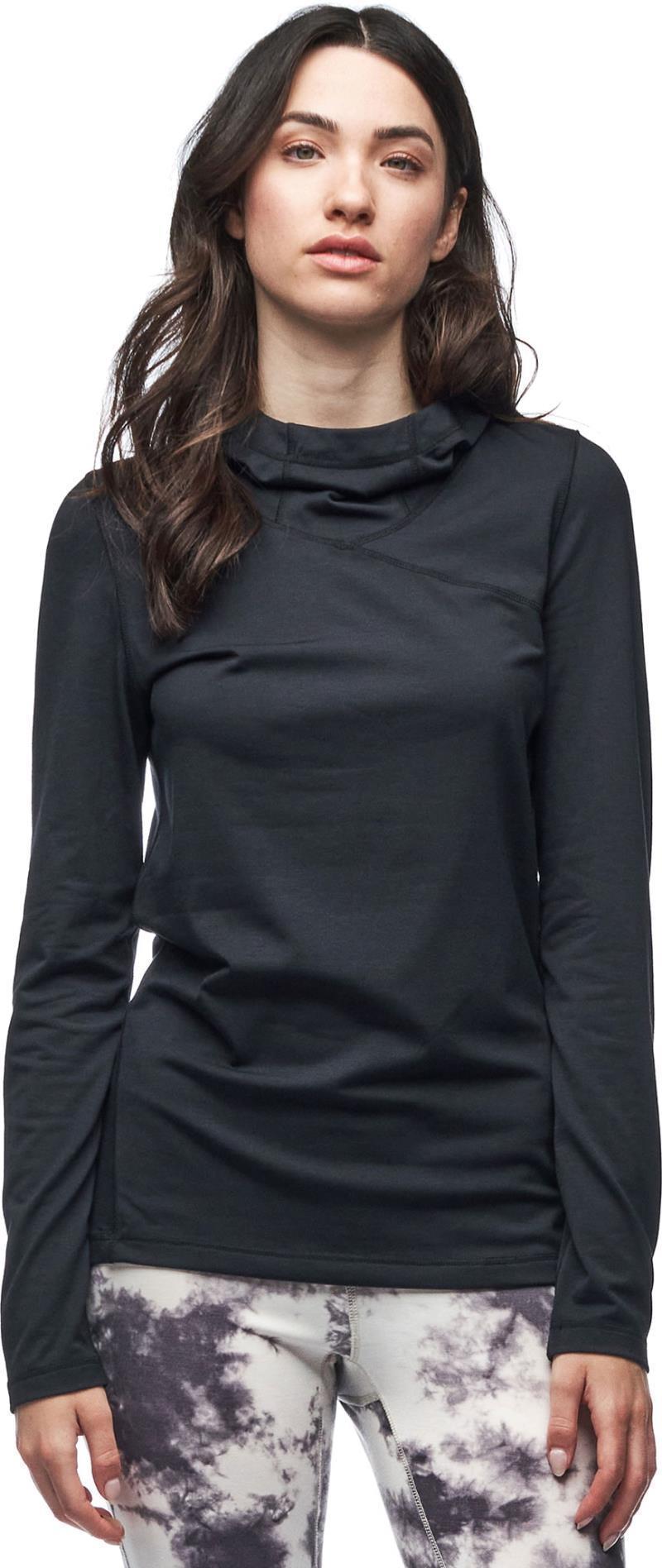 Fusta LS Hooded Sweater - Womens - Black 1