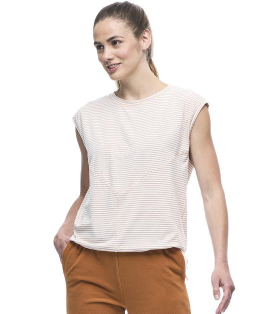 Goma Sleeveless Shirt - Womens - Chiffon Root Stripe 1
