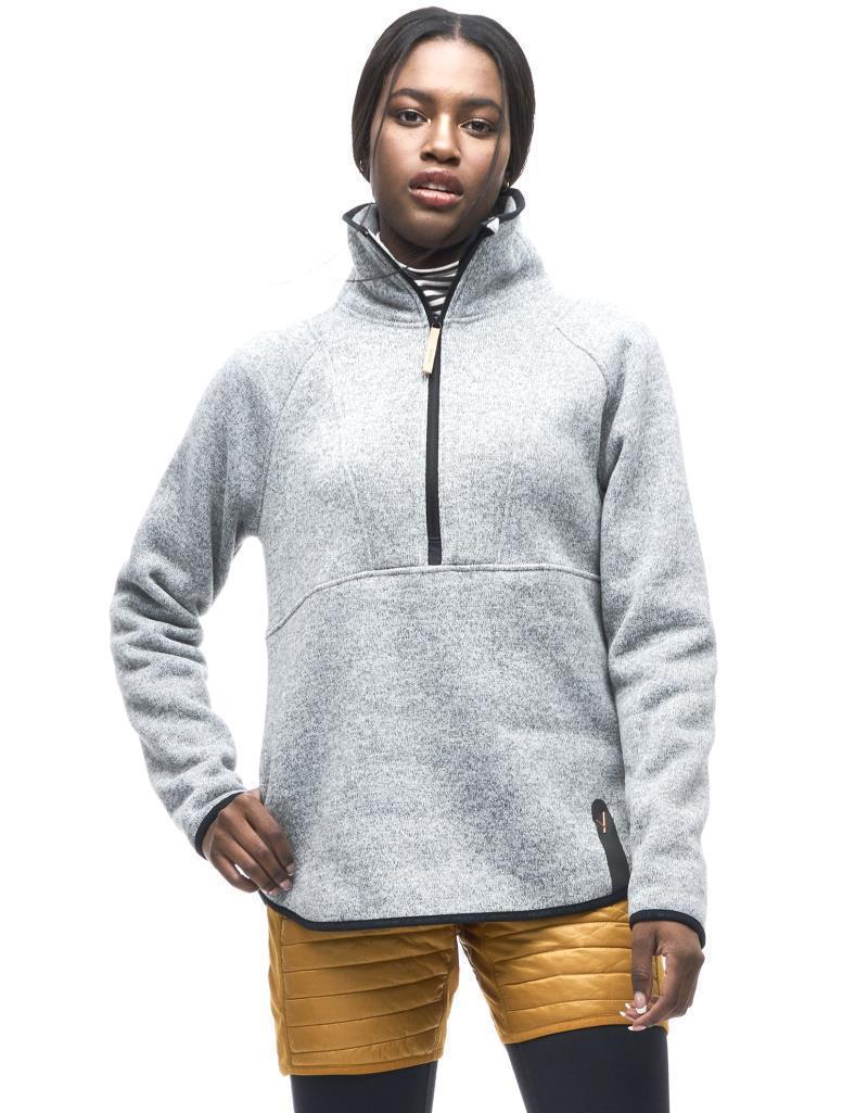 Hiti Half Zip Pullover - Womens - Grey Heather 1