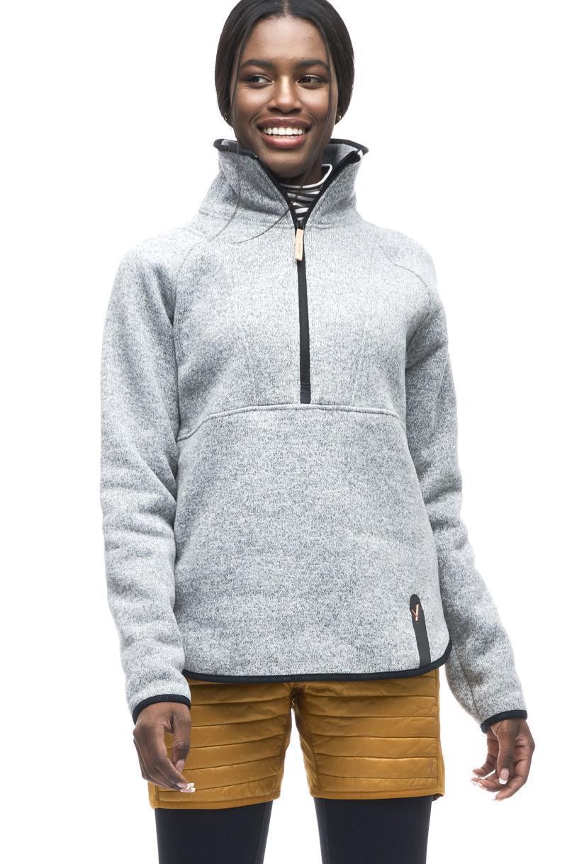 Hiti Half Zip Pullover - Womens - Grey Heather 2