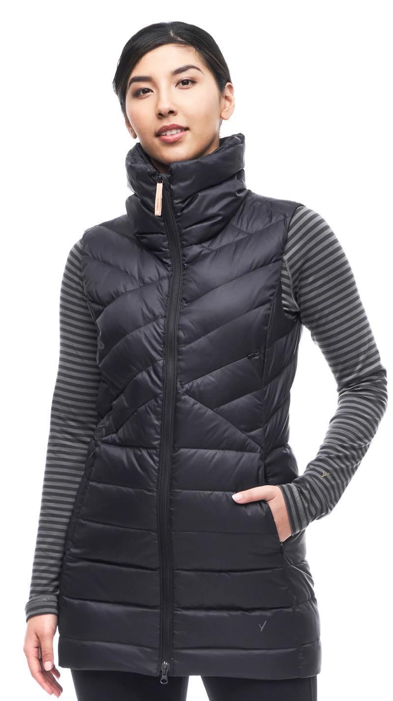 Kapa Long Vest Jacket - Womens - Black 1