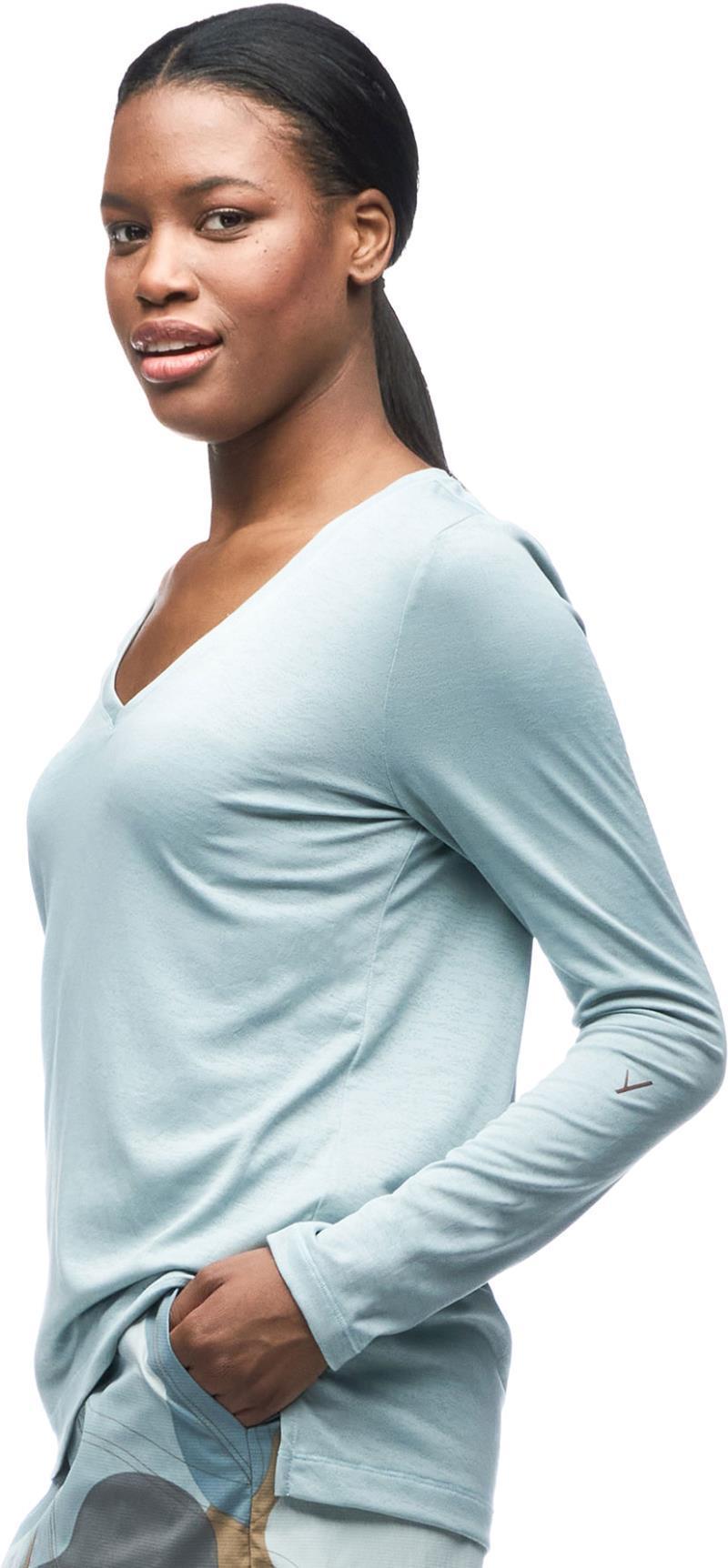Luna LS V-Neck Shirt - Womens - Raindrop 2