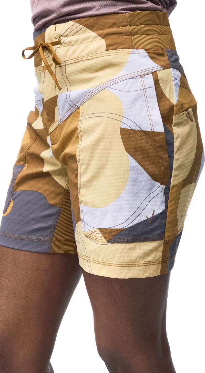 Sahra Shorts, 6" Inseam - Womens - Fig Rock Print 2