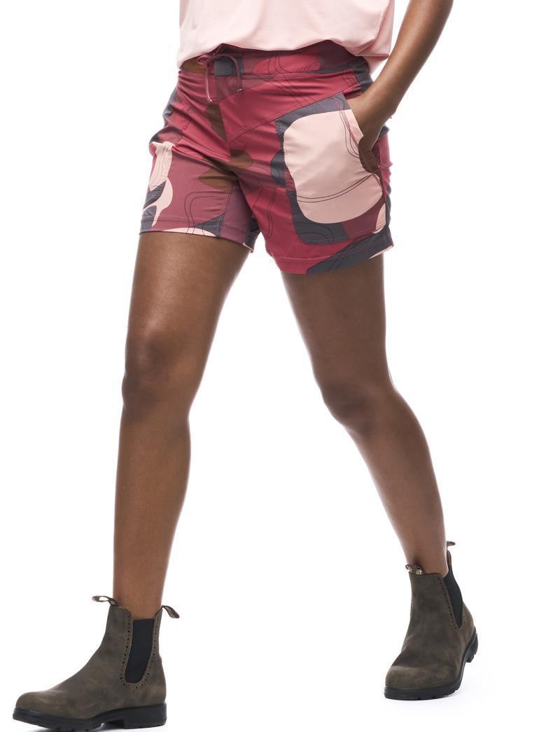 Sahra Woven Shorts - Womens - Peony Topo Print 2