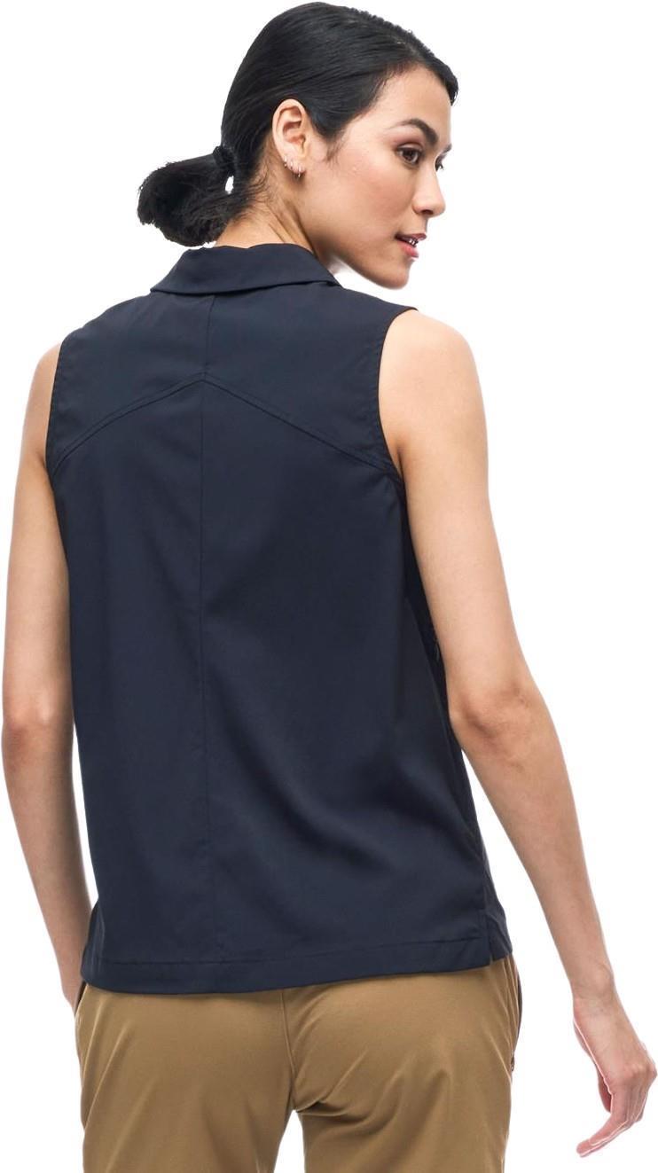 Zufara II Sleeveless Button Up - Womens - Black 2