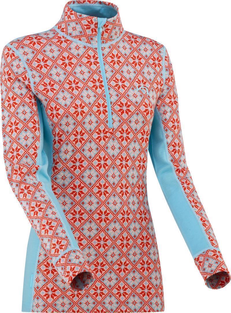 Rose Half Zip Baselayer Top - Womens - Apple 1