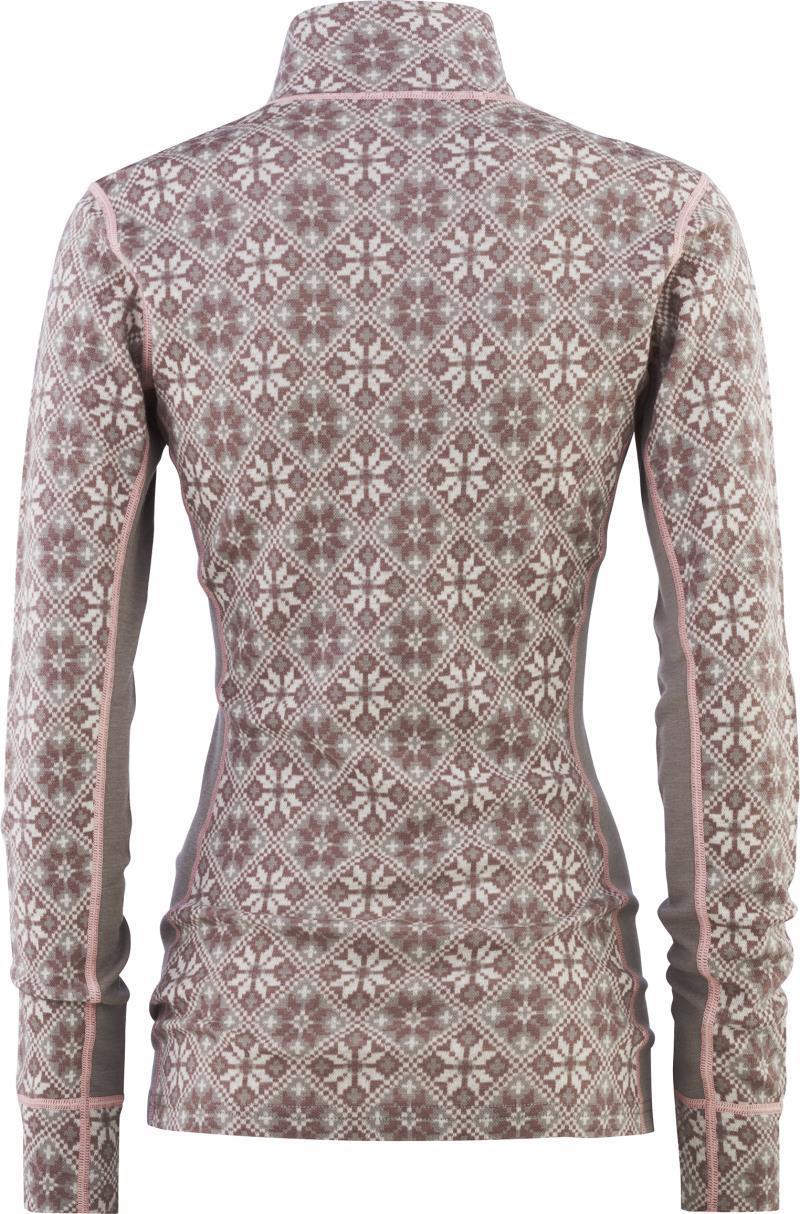 Rose Half Zip Baselayer Top - Womens - Taupe 2
