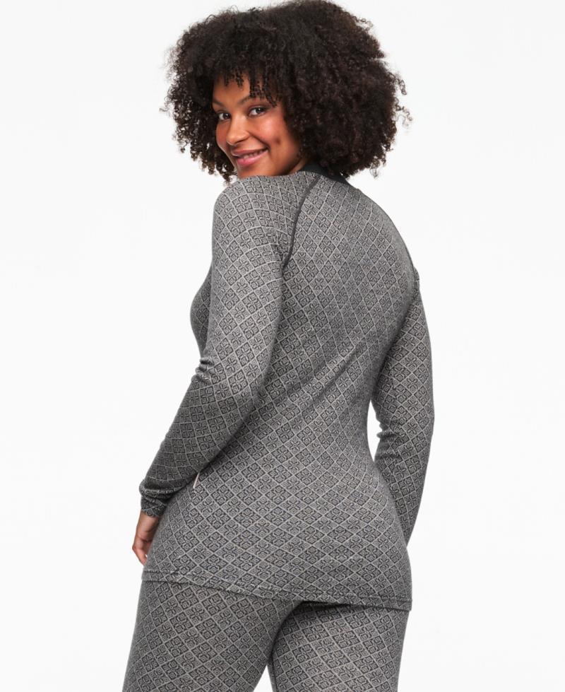 Voss Cashmere Mix Half Zip - Womens - DGrey 4