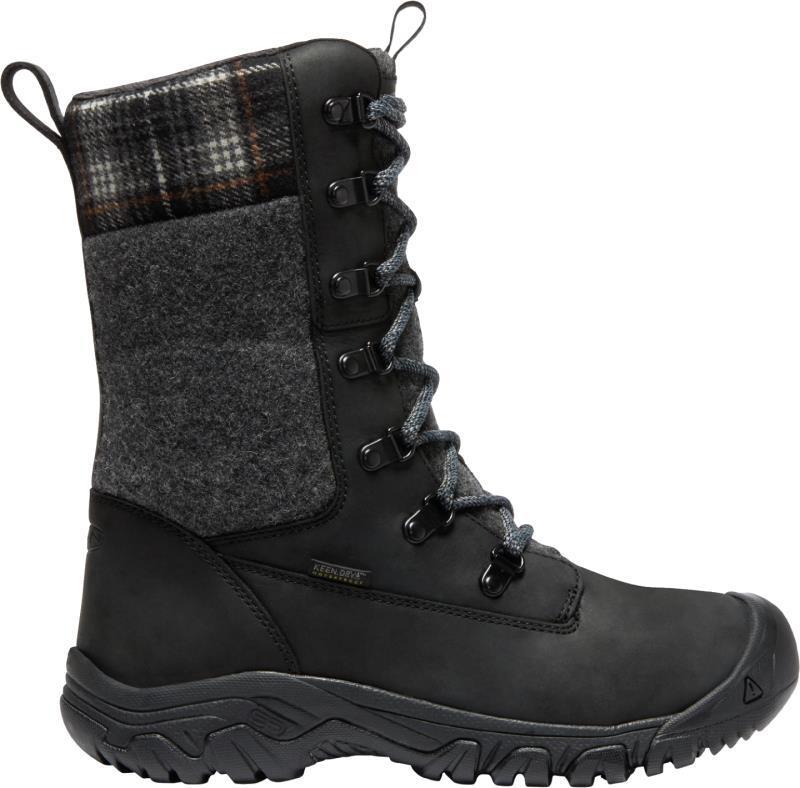 Greta Tall Boot WP - Womens - Black / Black Plaid 2