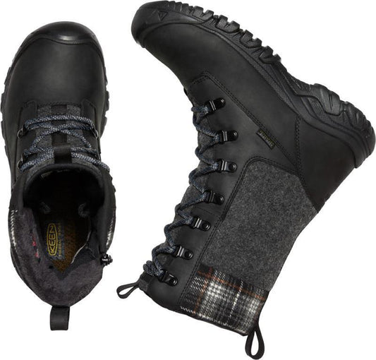 Greta Tall Boot WP - Womens - Black / Black Plaid 4