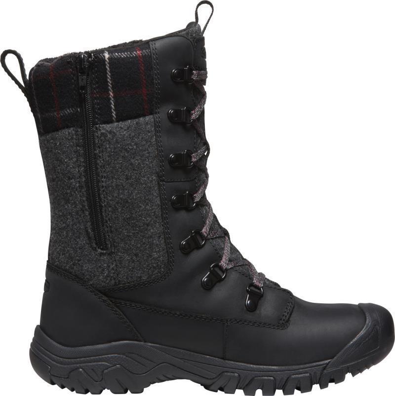 Greta Tall Boot WP - Womens - Black / Black Plaid 2