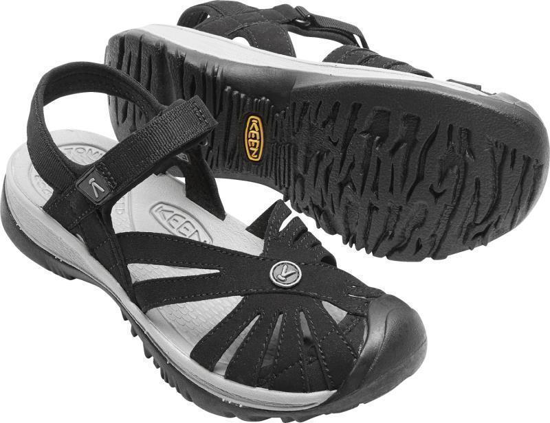 Rose Sandal - Womens - Black / Neutral Gray 7