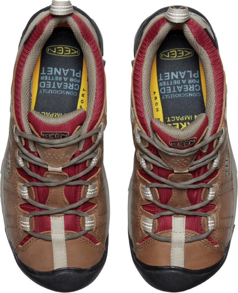 Targhee II WP - Womens - safari / merlot 1