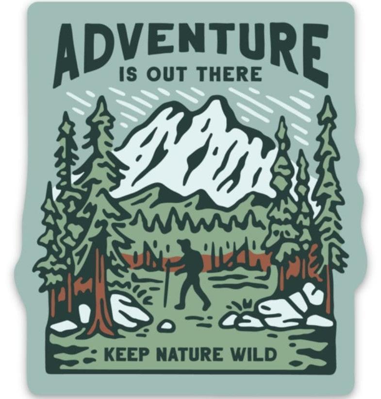 Adventure Out There Hiker Sticker - Not Applicable 1