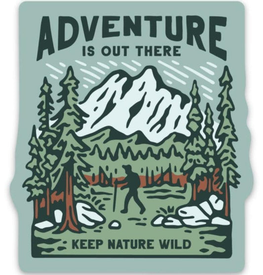Adventure Out There Hiker Sticker - Not Applicable 1