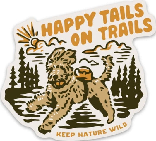 Happy Tails on Trails, Forest Sticker - Not Applicable 1