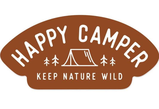 Happy Tent Camper Sticker - Not Applicable 1