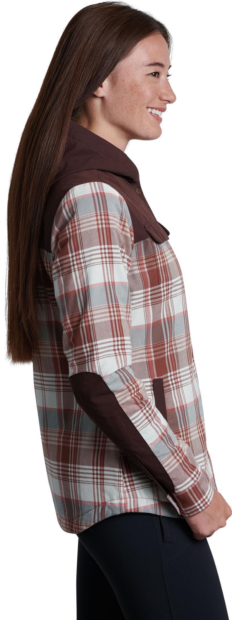 Artisan Hooded Shirt Jacket - Womens - cinnamon 1