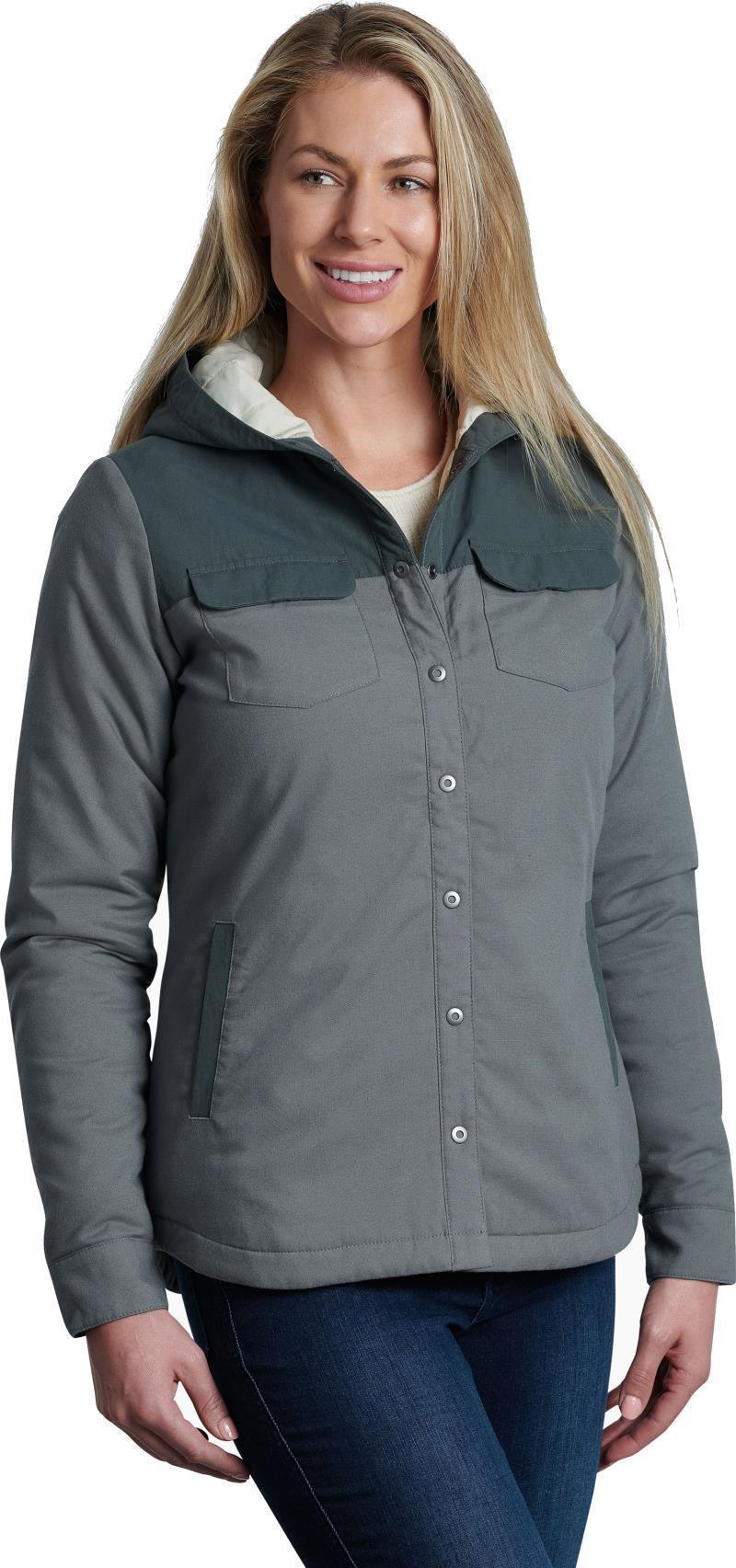 Artisan Hooded Shirt Jacket - Womens - sagebrush 1