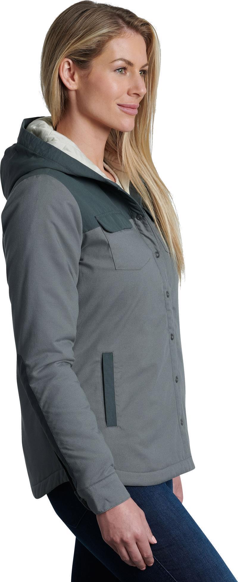 Artisan Hooded Shirt Jacket - Womens - sagebrush 1