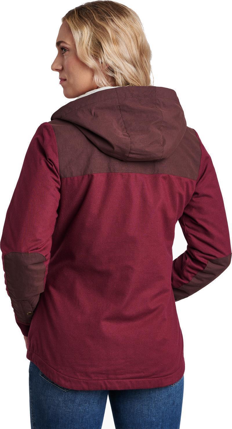 Artisan Hooded Shirt Jacket - Womens - zinfandel 1