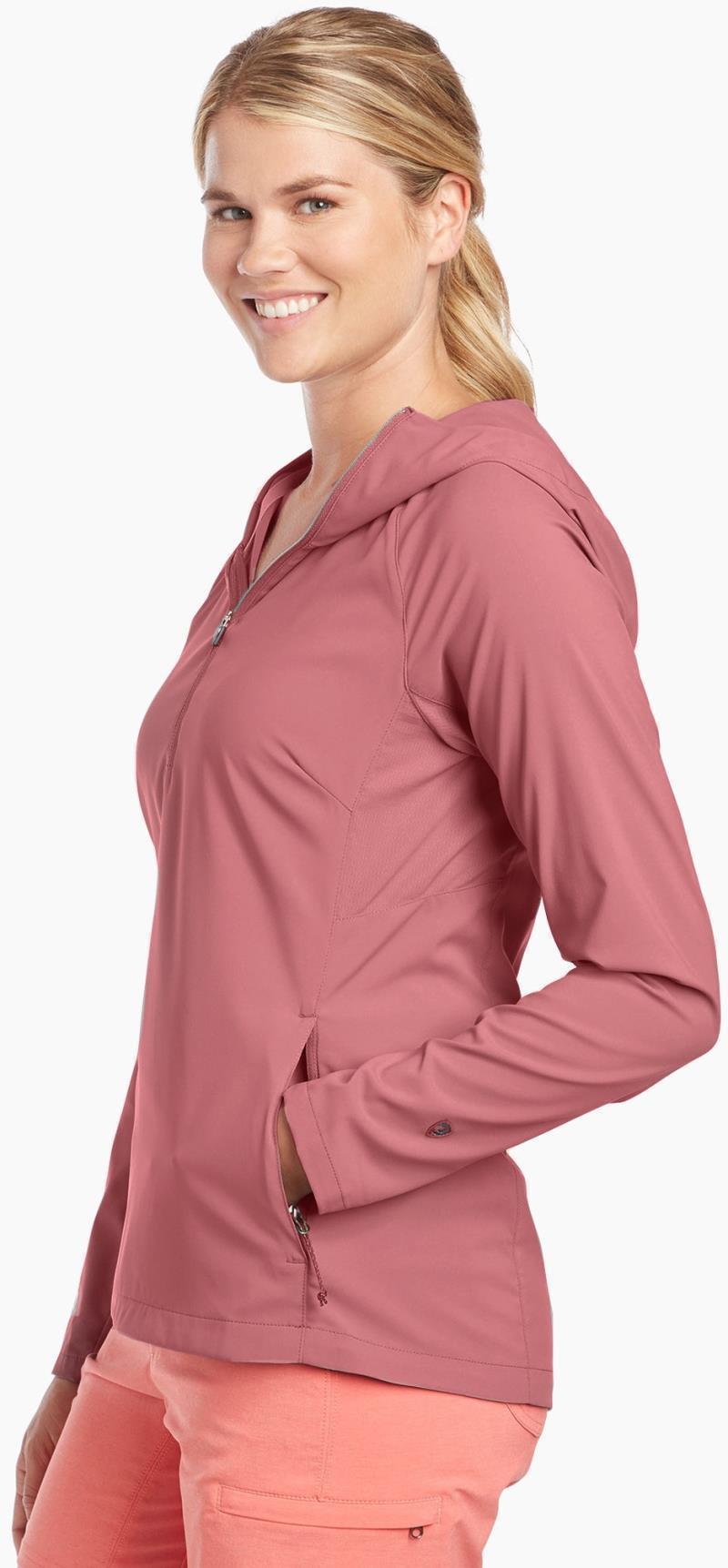 Bandita 1/2 Zip Pullover - Womens - Desert Pink 2