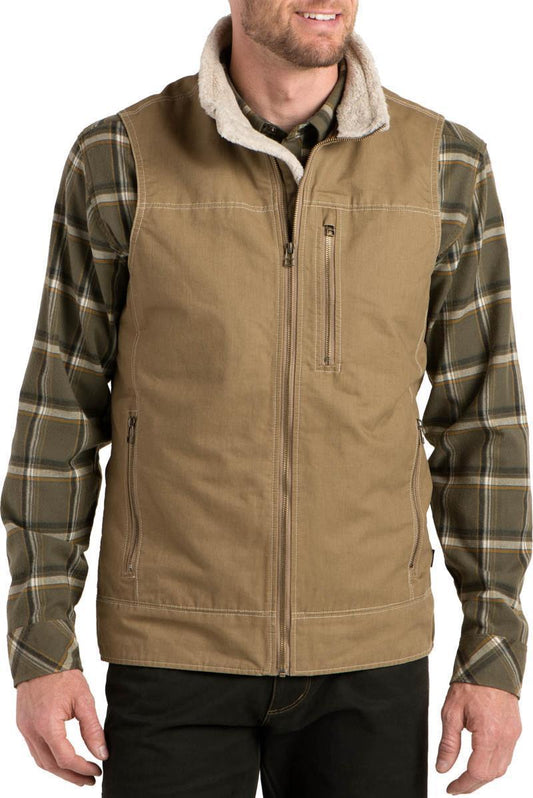Burr Vest Lined - Mens - Khaki 1