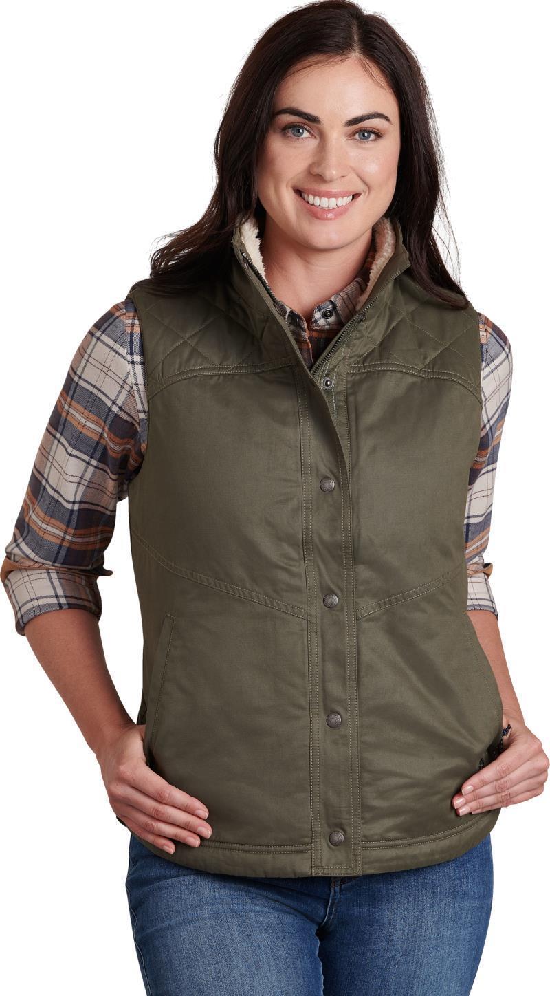 Celeste Lined Vest - Womens - Sage 1