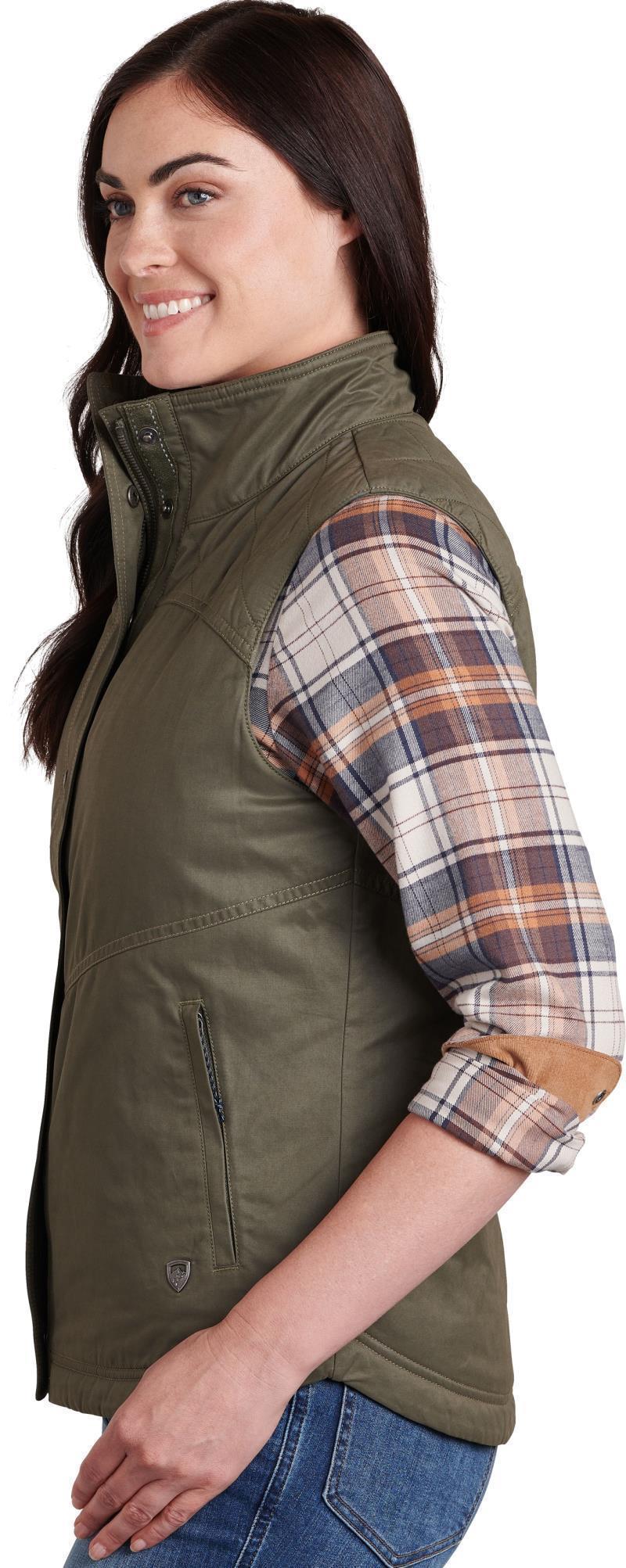 Celeste Lined Vest - Womens - Sage 2