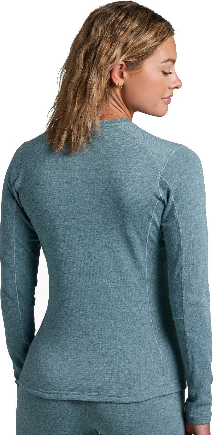 Reactiv Lite Grid Crew - Womens - mineral blue 1