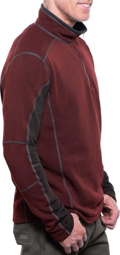 Revel 1/4 Zip - Mens - Brick Charcoal 2