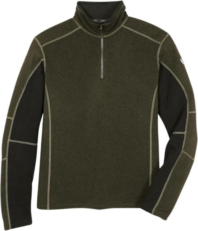 Revel 1/4 Zip - Mens - Olive / Charcoal 1