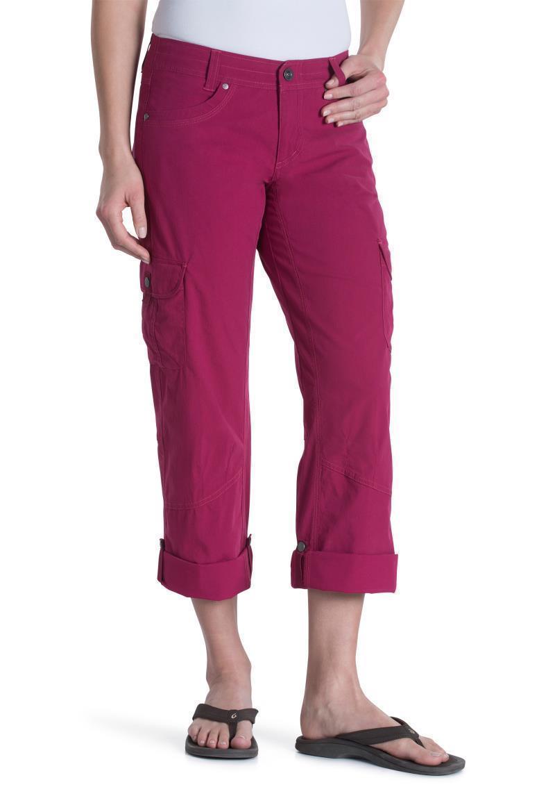 Splash Roll-Up Pants, 32" Inseam - Womens - Plum 1