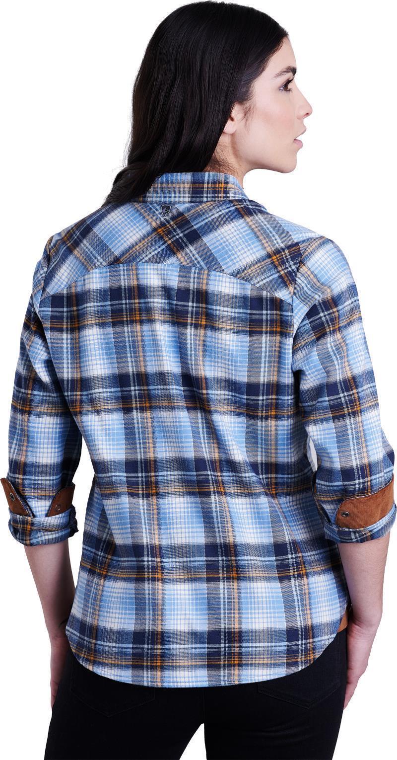 Tess Flannel LS - Womens - Big Sky Blue 1