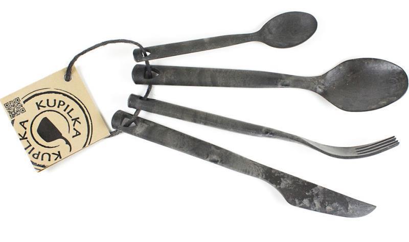 Cutlery - Knife, Fork, Spoon, Teaspoon - Black 1