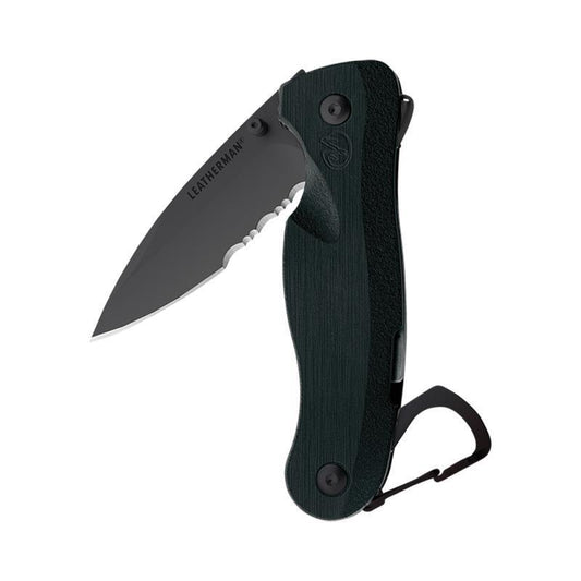 Crater c33Lx - Combo Straight / Serrated Blade / Black DLC - No Sheath - Peg - Not Applicable 1