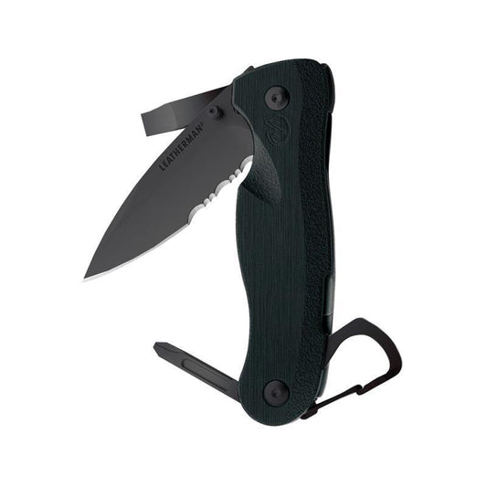 Crater c33Tx - Combo Straight / Serrated Blade / Black DLC - No Sheath - Peg - Not Applicable 1