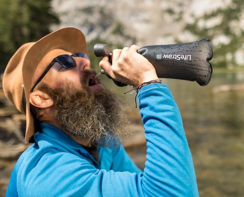 Peak Squeeze Bottle - 1L / 33.8oz - Dark Mountain Gray 4