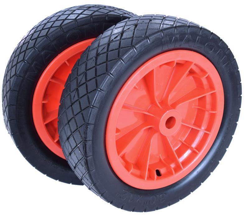 Airless WideTrak No Flat Wheels 3"x12" (Set of 2)  - Not Applicable 2