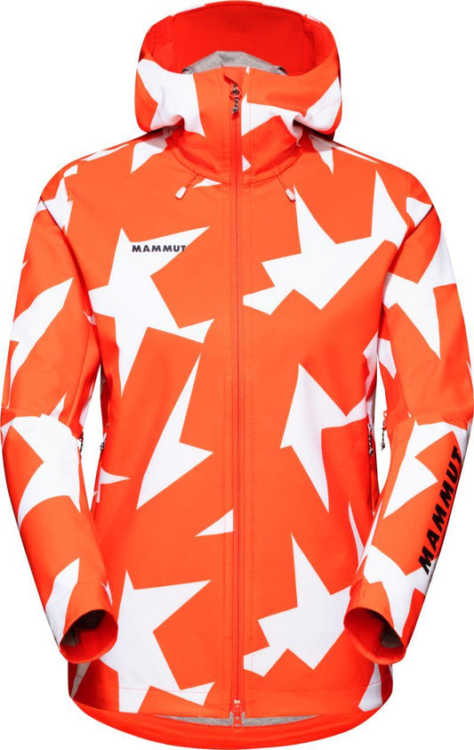 160 Years SO Hooded Jacket - Womens - Hot Red / White Aop 1
