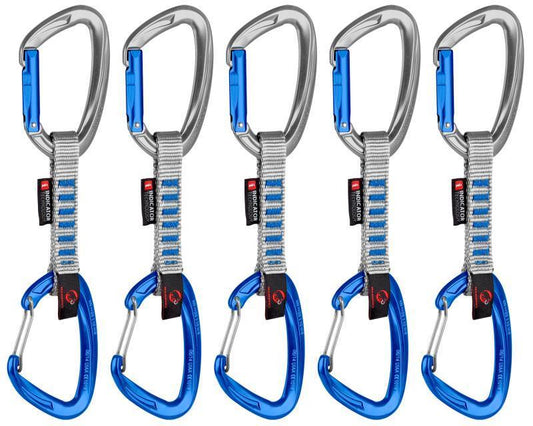 5er Pack Crag Indicator Wire Express Sets - 10cm - Straight Gate / Wire Gate - Silver / Ultramarine - Not Applicable 1