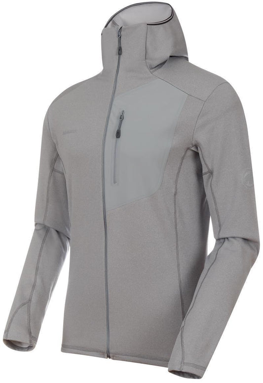 Aconcagua Light ML Hooded Jacket - Mens - Granit Melange 1
