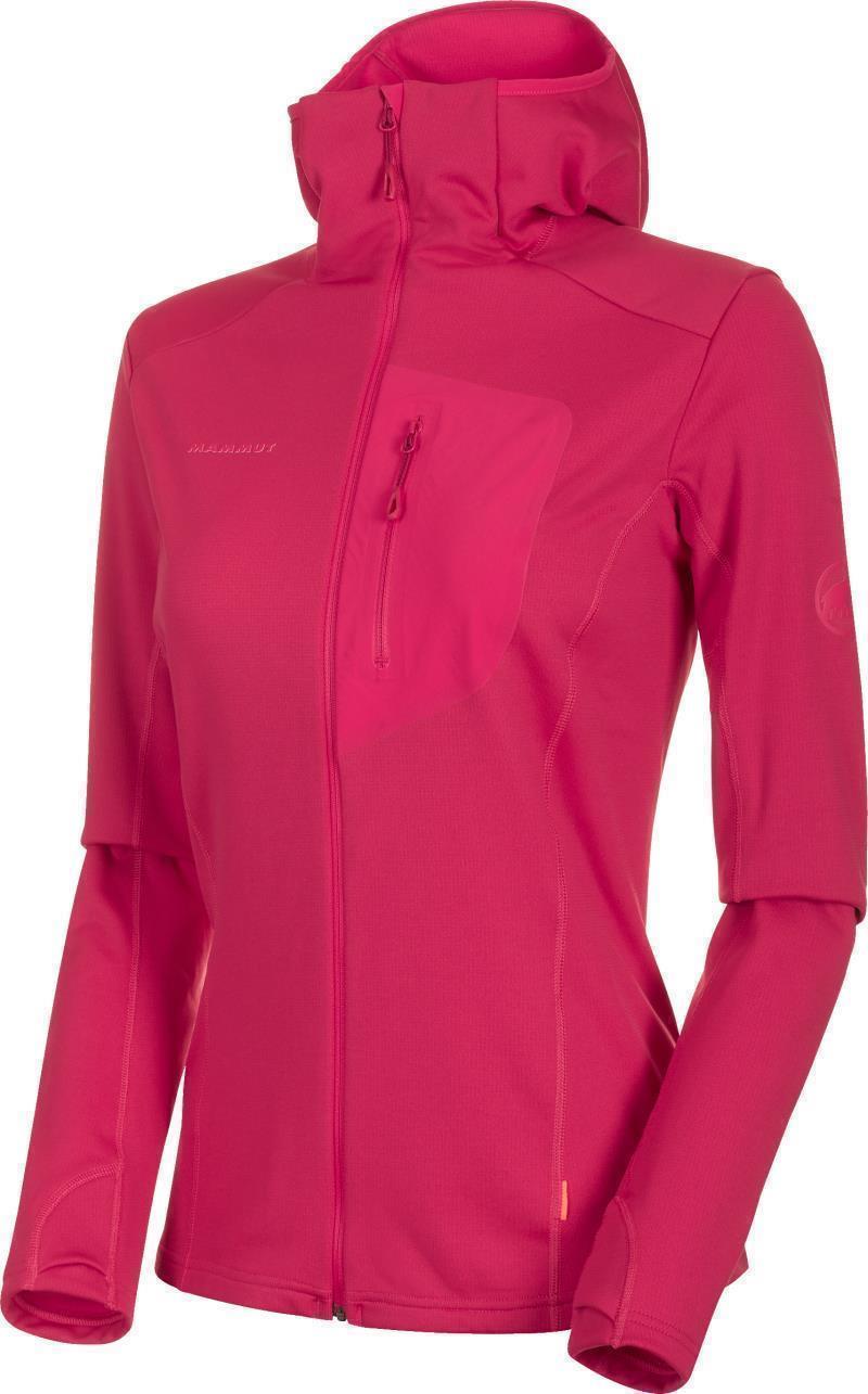 Aconcagua Light ML Hooded Jacket - Womens - Dragon Fruit 1